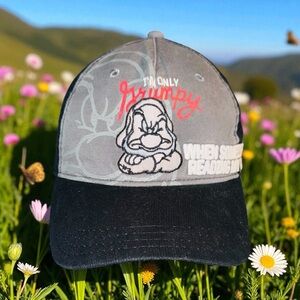 Disney Parks "I'm Only Grumpy When Someone's Reading My Hat" Baseball Hat Cap